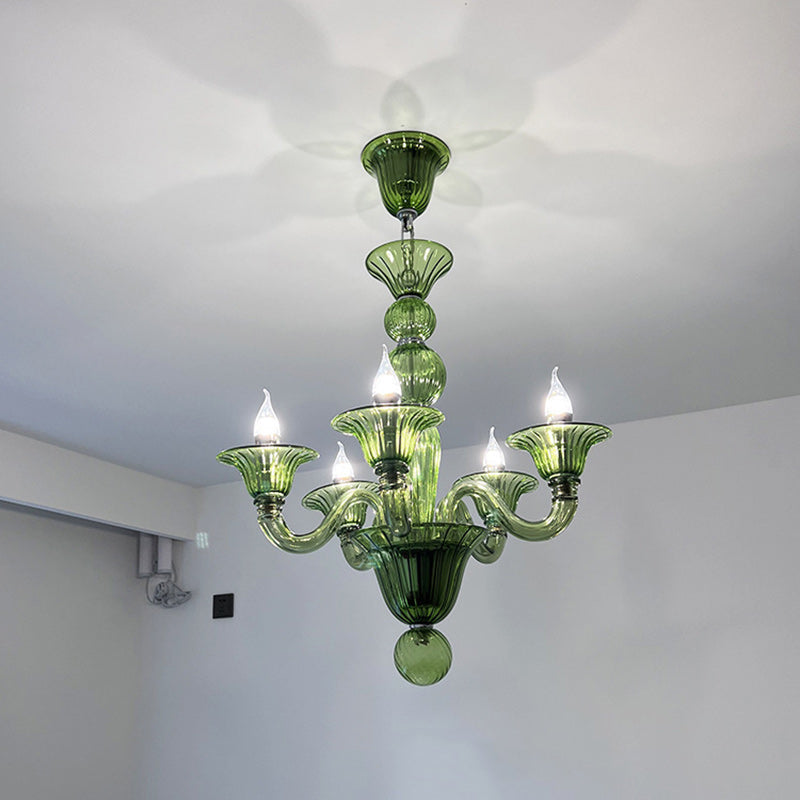 Elegant Traditional French Glass Chandeliers - 5/6/8 Lights for Living Room