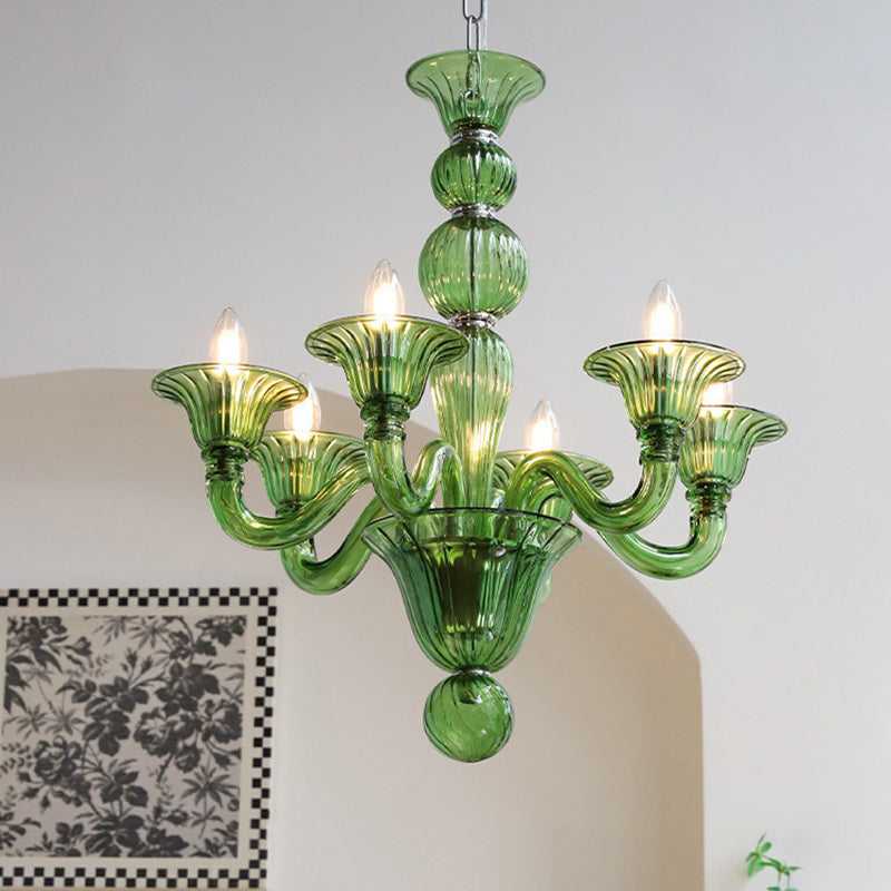 Elegant Traditional French Glass Chandeliers - 5/6/8 Lights for Living Room