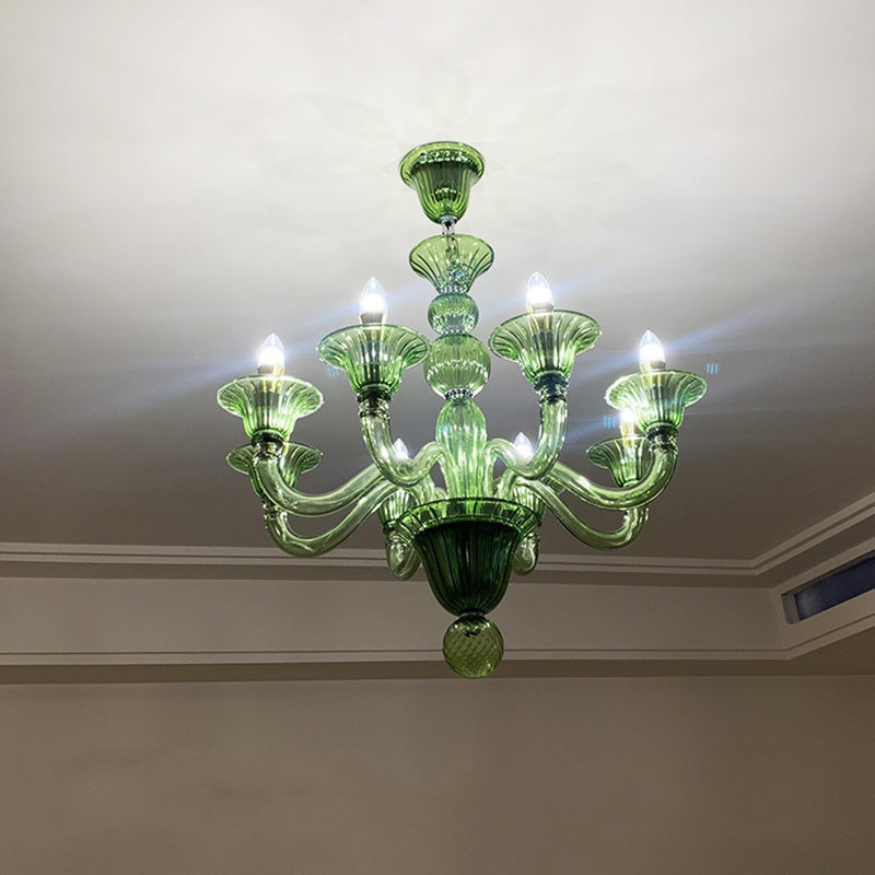 Elegant Traditional French Glass Chandeliers - 5/6/8 Lights for Living Room