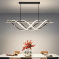 Art Deco Geometric Aluminum LED Chandelier for Modern Dining Room