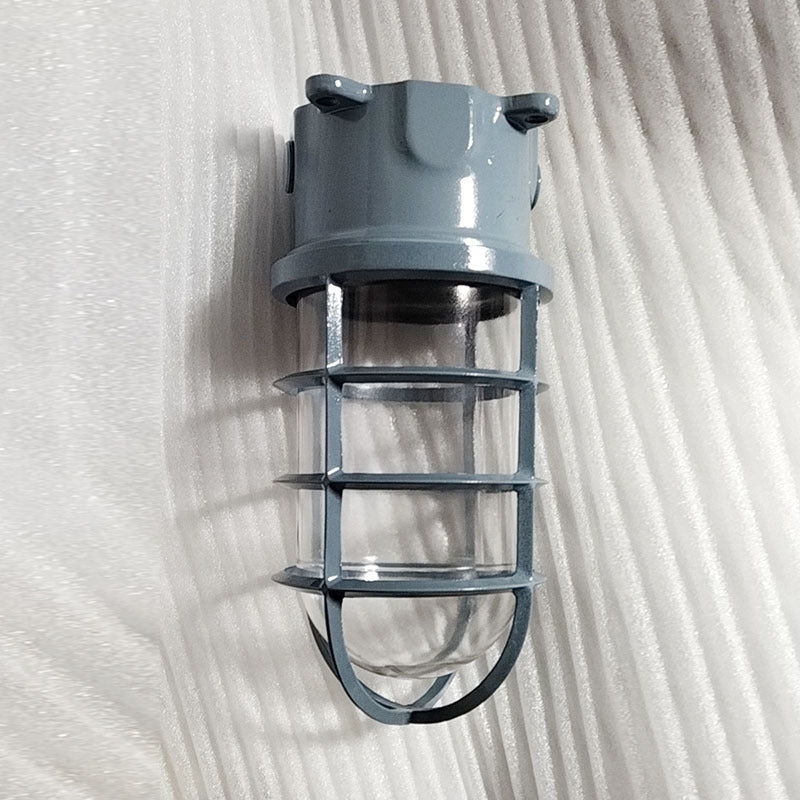 Stylish Industrial Waterproof Aluminum Glass Semi-Flush Ceiling Light for Outdoor Patio