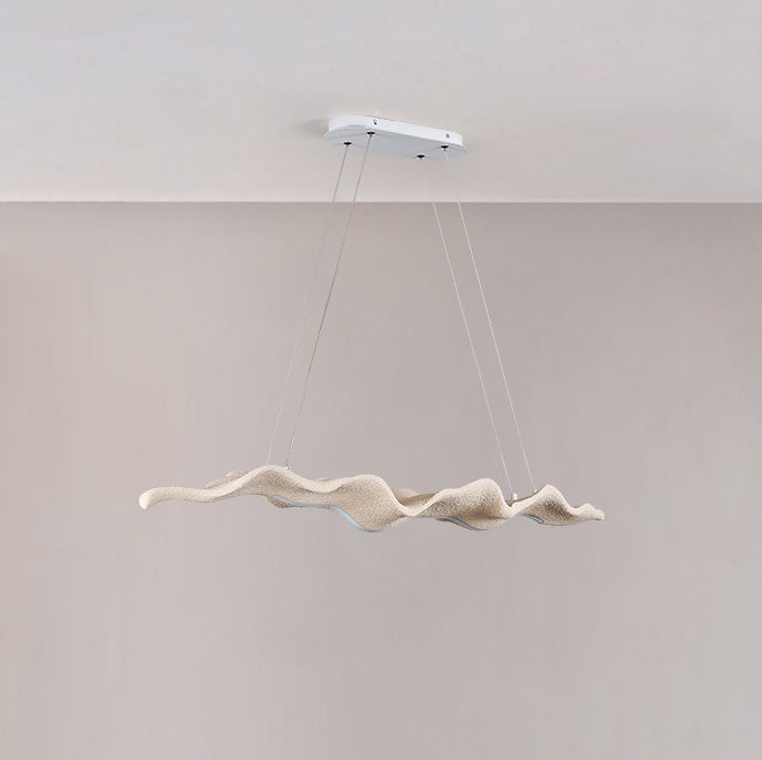Traditional Japanese Wavey Driftwood LED Chandelier for Dining Room