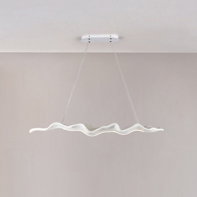 Traditional Japanese Wavey Driftwood LED Chandelier for Dining Room