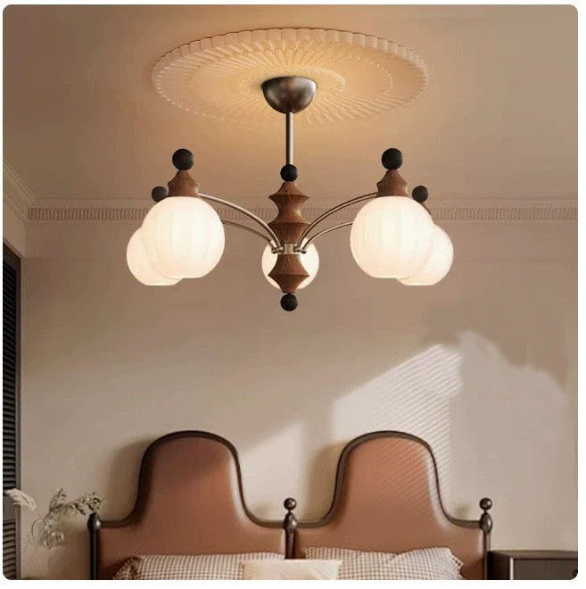 Modern Bamboo and Glass Column Chandelier: 3/5/8 Light for Living Room