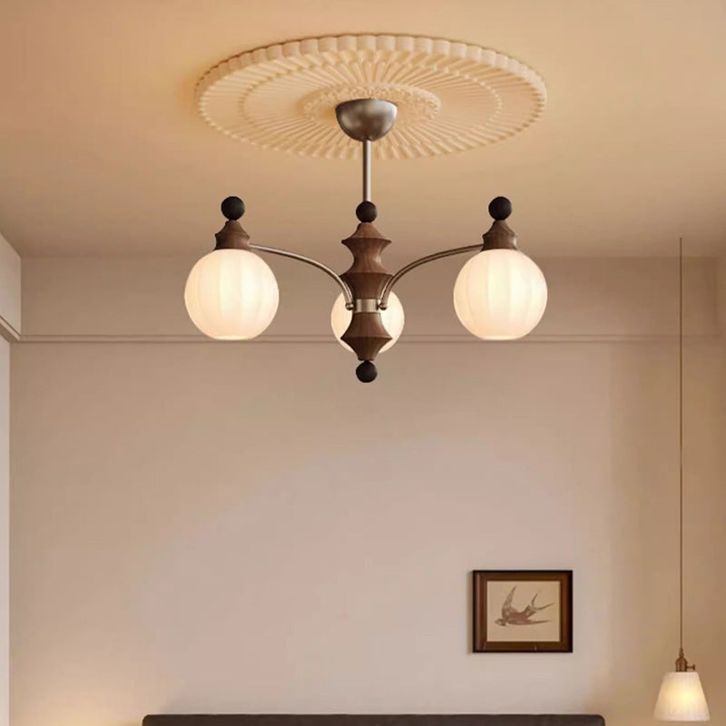Modern Bamboo and Glass Column Chandelier: 3/5/8 Light for Living Room