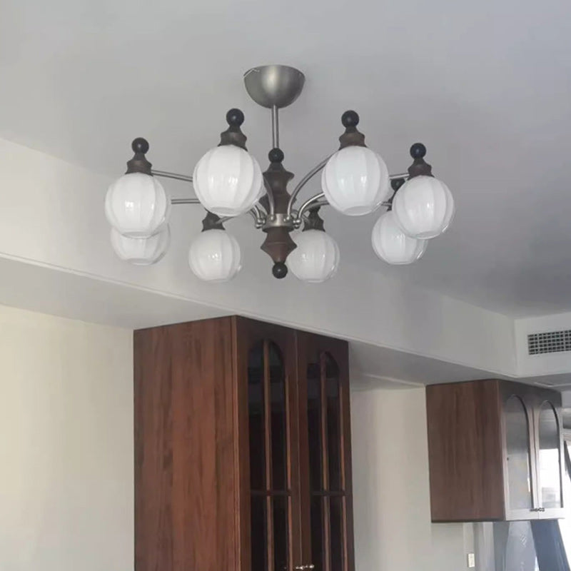 Modern Bamboo and Glass Column Chandelier: 3/5/8 Light for Living Room