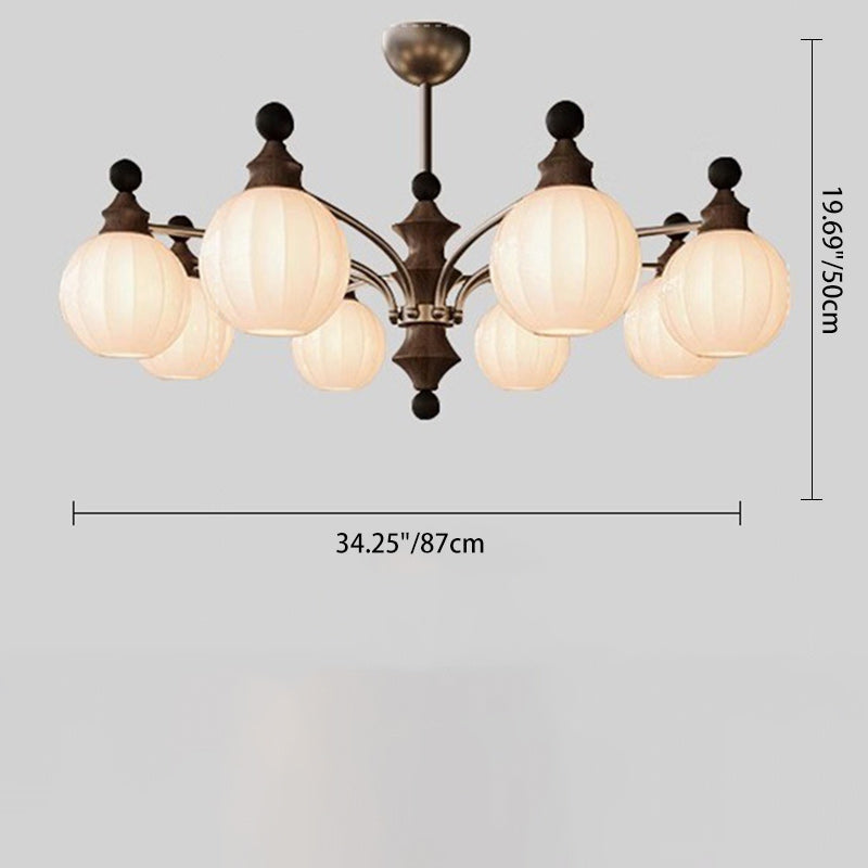 Modern Bamboo and Glass Column Chandelier: 3/5/8 Light for Living Room