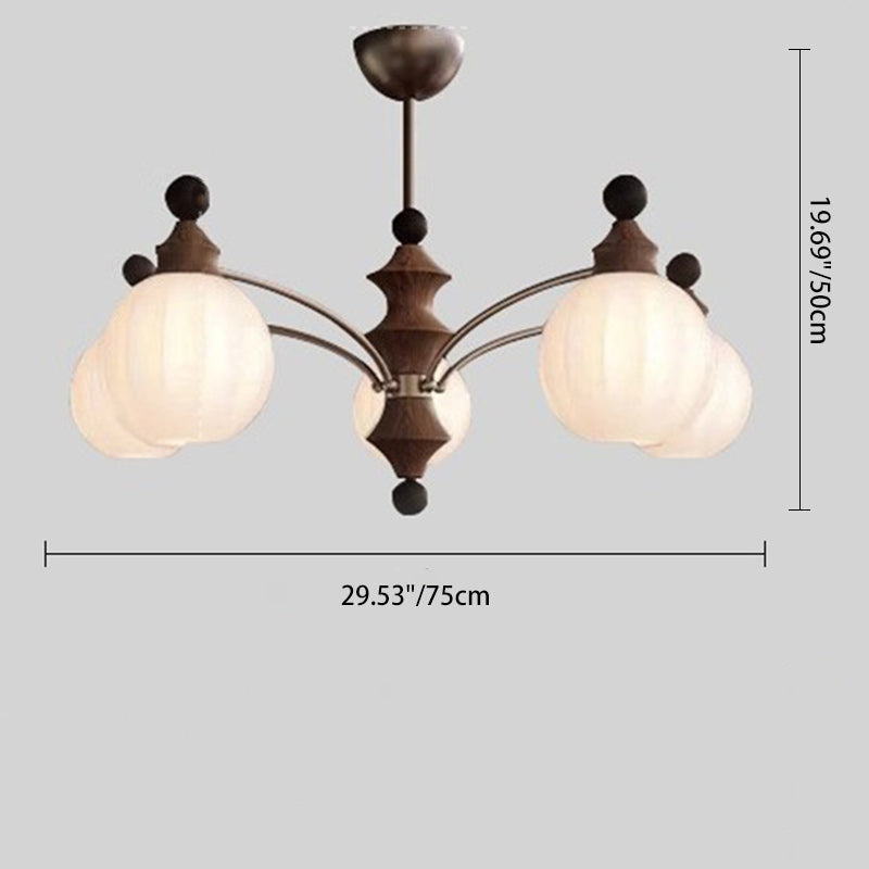 Modern Bamboo and Glass Column Chandelier: 3/5/8 Light for Living Room