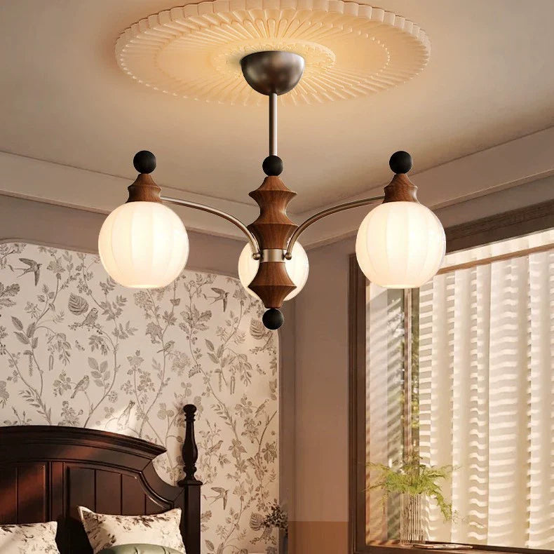 Modern Bamboo and Glass Column Chandelier: 3/5/8 Light for Living Room