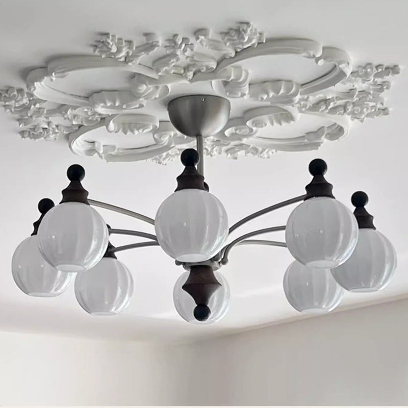 Modern Bamboo and Glass Column Chandelier: 3/5/8 Light for Living Room