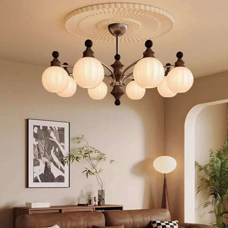 Modern Bamboo and Glass Column Chandelier: 3/5/8 Light for Living Room