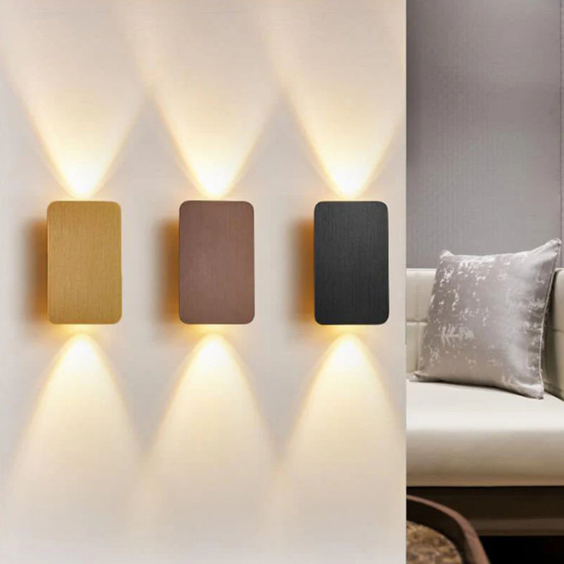 Sleek Aluminum Rectangular LED Wall Sconce Light for Modern Interiors
