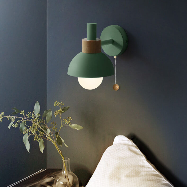 Nordic Style Glass Macaron Wall Sconce Lamp for Contemporary Decor