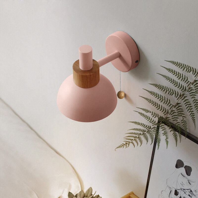 Nordic Style Glass Macaron Wall Sconce Lamp for Contemporary Decor