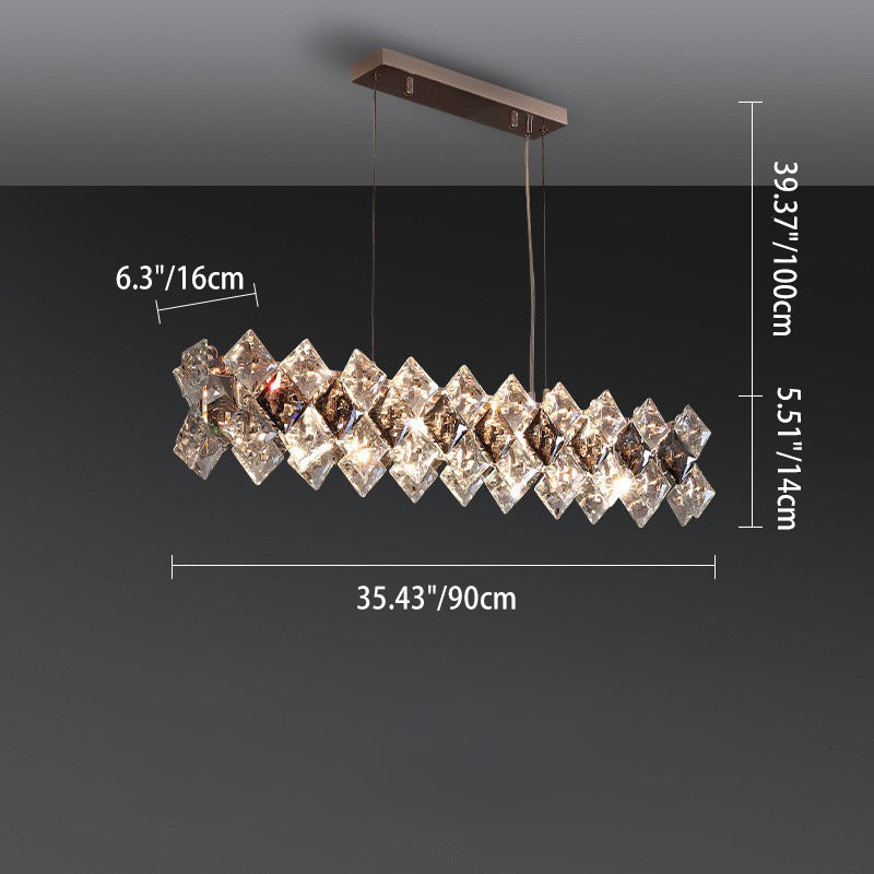 Modern Crystal Circular Chandelier with Plated Hardware for Living Room