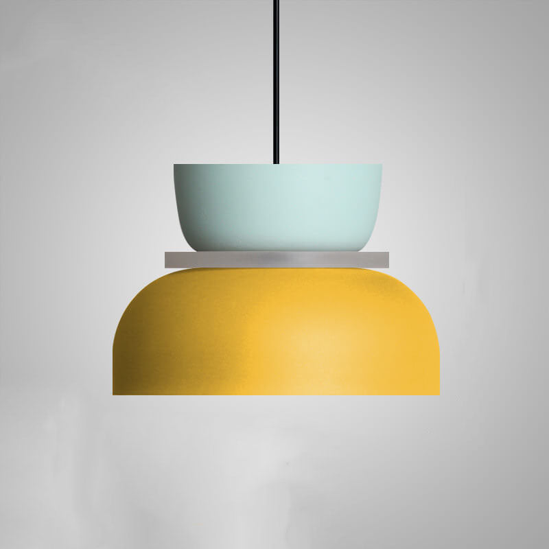 Vibrant Nordic Colorful Macaron LED Pendant Light for Kitchen Dining Room