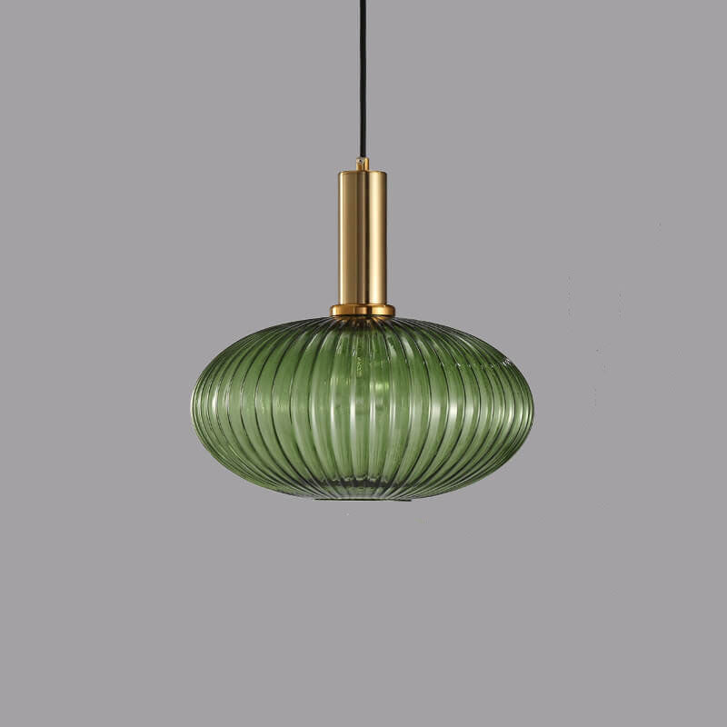 Elegant Minimalist Striped Glass Pendant Light for Modern Living Spaces