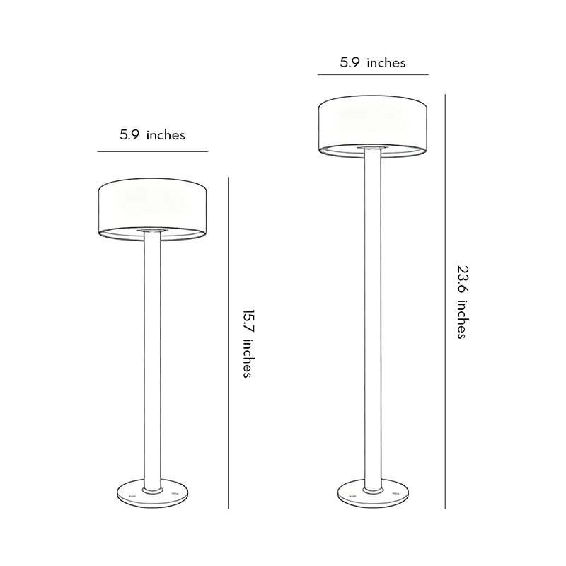 Sleek Black Minimalist LED Pathway Lights for Outdoor Landscaping Decor