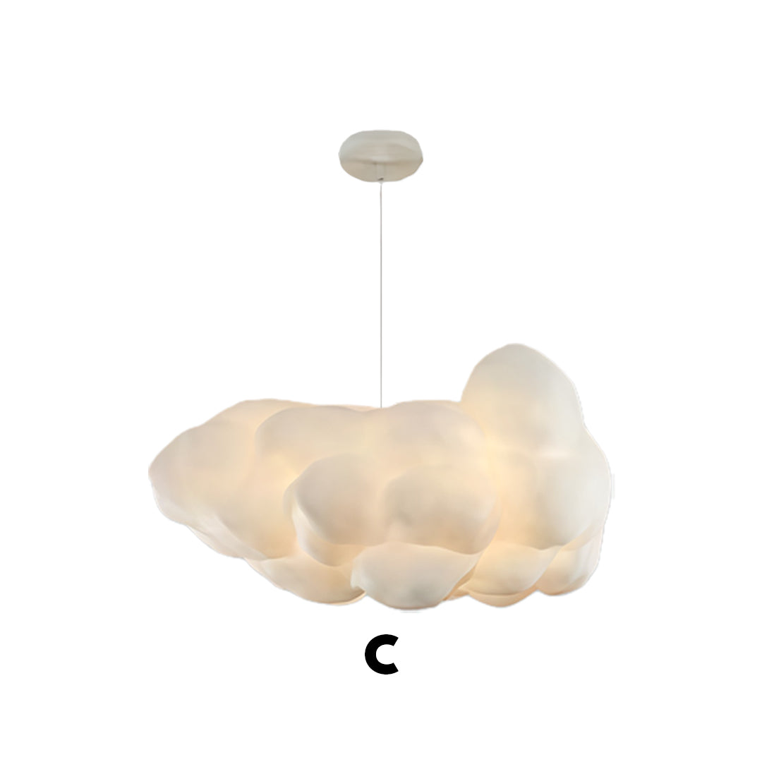 Modern White Cloud Pendant Light Fixture for Bedroom or Living Room