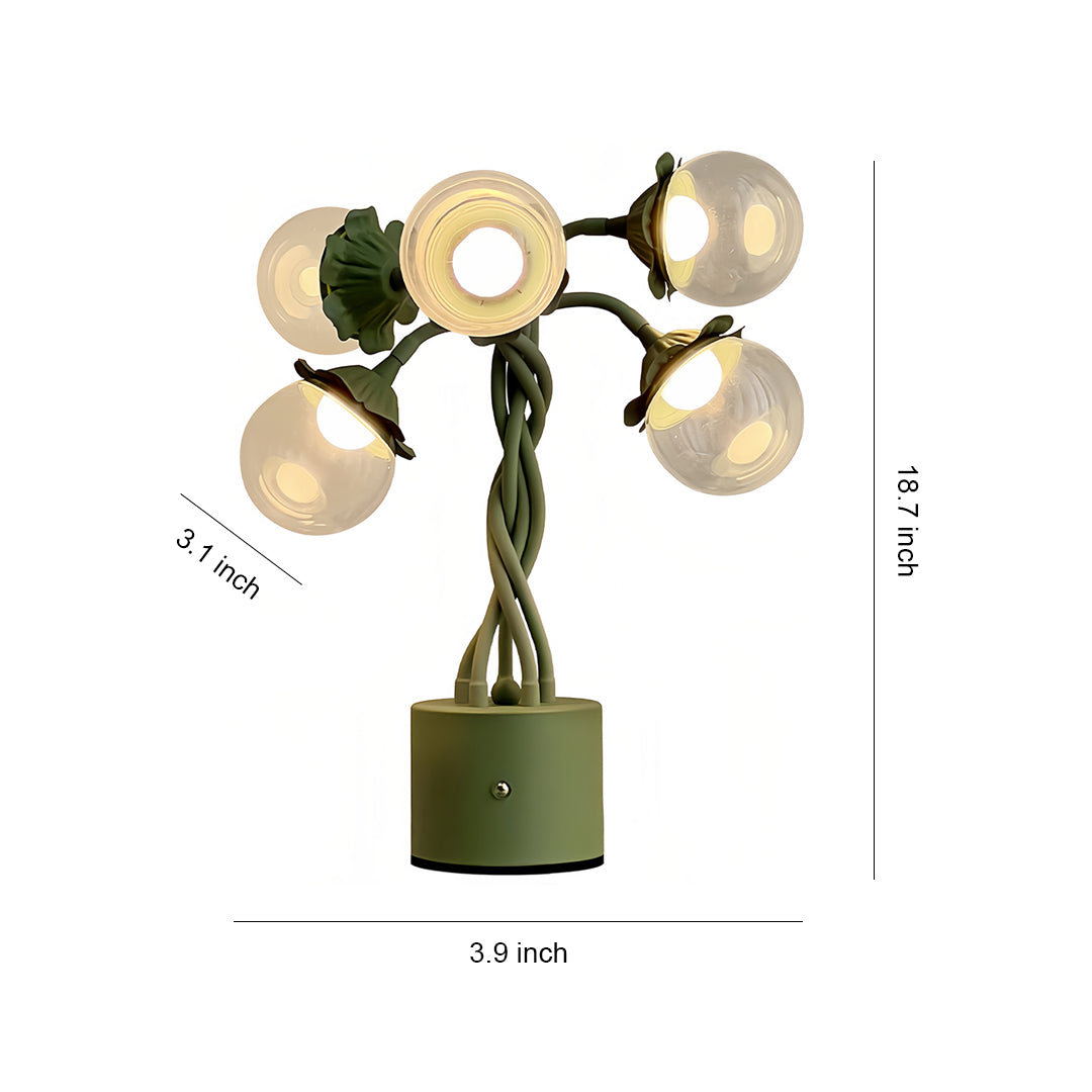 Colorful Bubble Table Lamp with Flexible Stems for Creative Desk Lighting