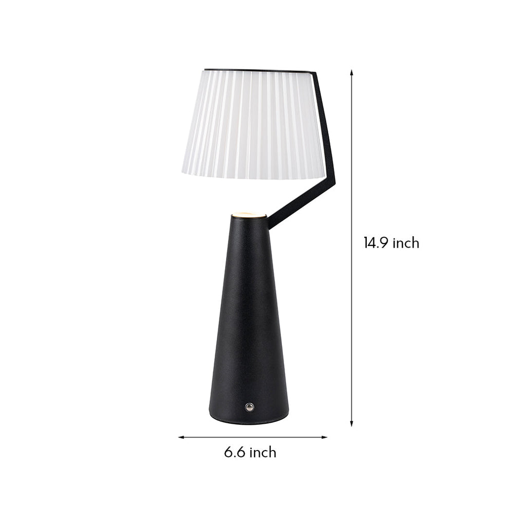 Minimalist Scandinavian Wood Table Lamp for Nightstand or Living Room