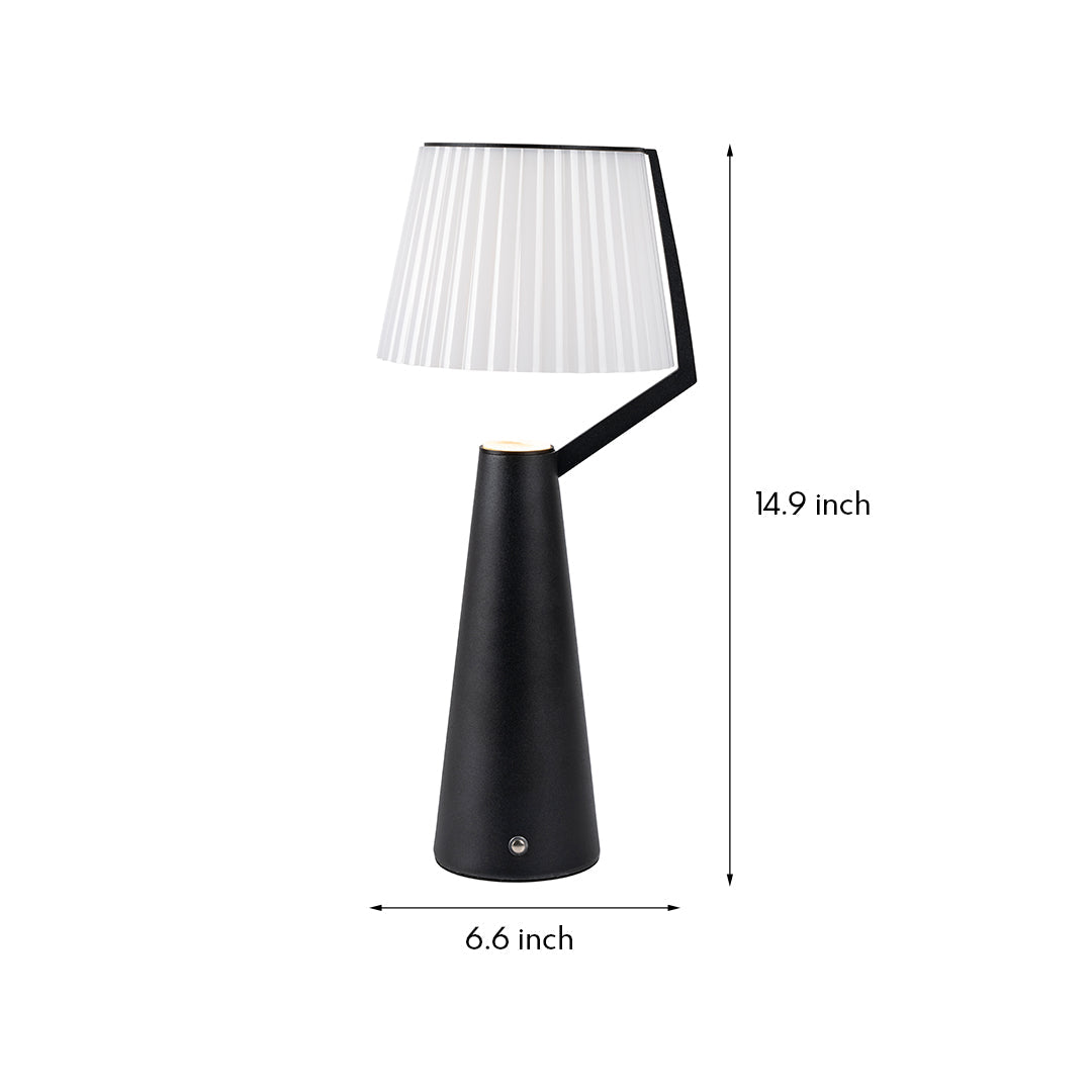 Minimalist Scandinavian Wood Table Lamp for Nightstand or Living Room