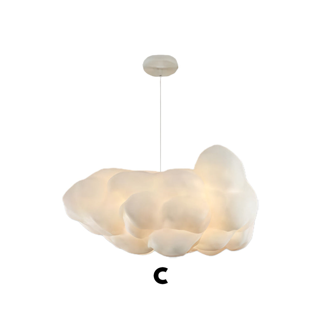 Modern White Cloud Pendant Light Fixture for Dining & Living Rooms