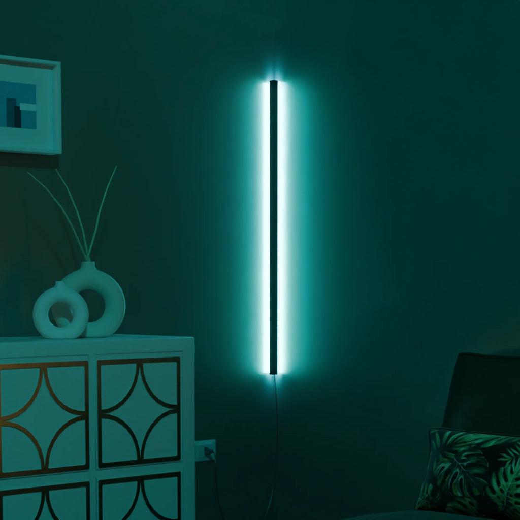 Modern White LED Smart Wall Lamp with Adjustable Color for Living Room