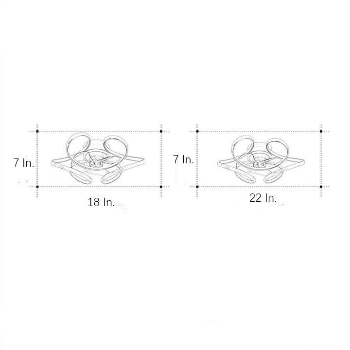 Modern 3-Blade Black Ceiling Fan with LED Light for Living Room/Bedroom