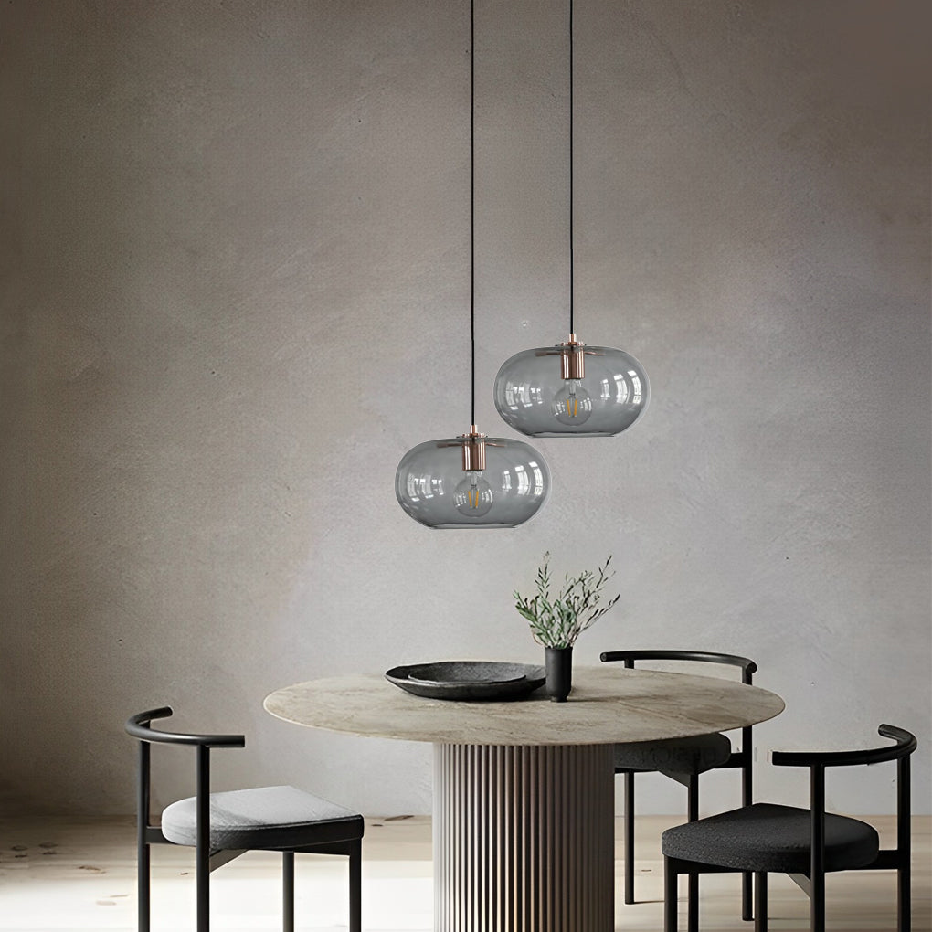 Elegant Electroplated Glass Nordic Pendant Light for Dining Room Decor
