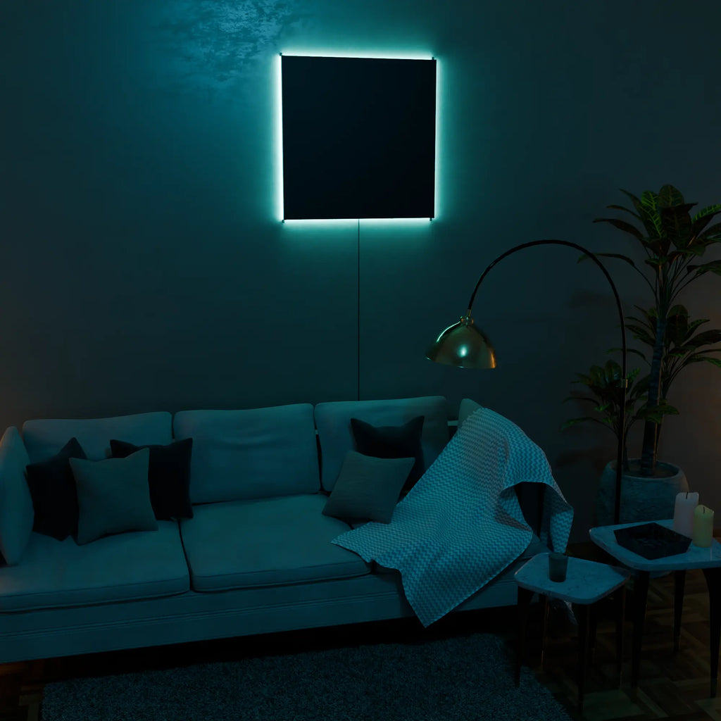 Elegant White LED AuraPanel Smart Wall Lamp for Modern Home Decor