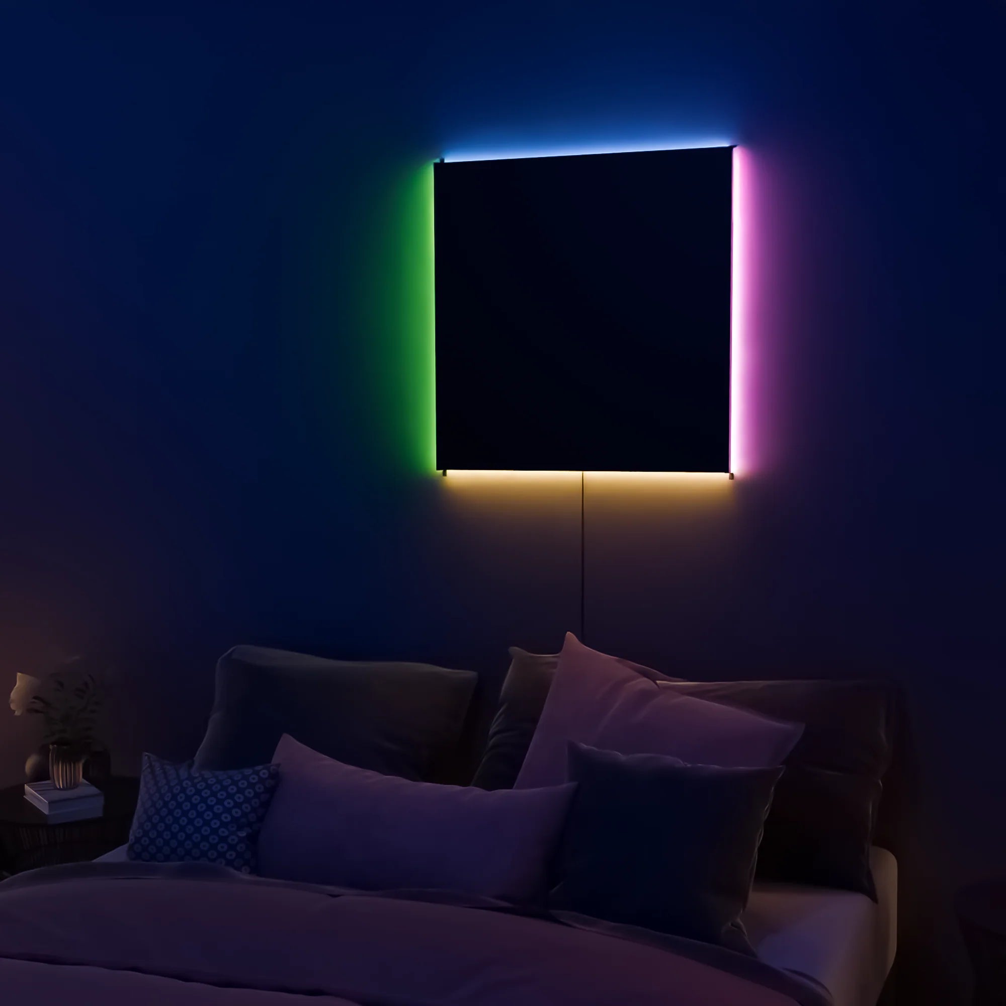 Modern White AuraPanel Smart Wall Lamp for Living Room Bedroom Decor
