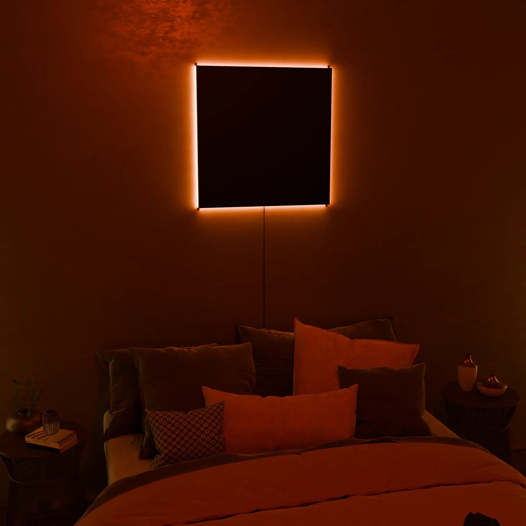 Modern White AuraPanel Smart Wall Lamp for Living Room Bedroom Decor