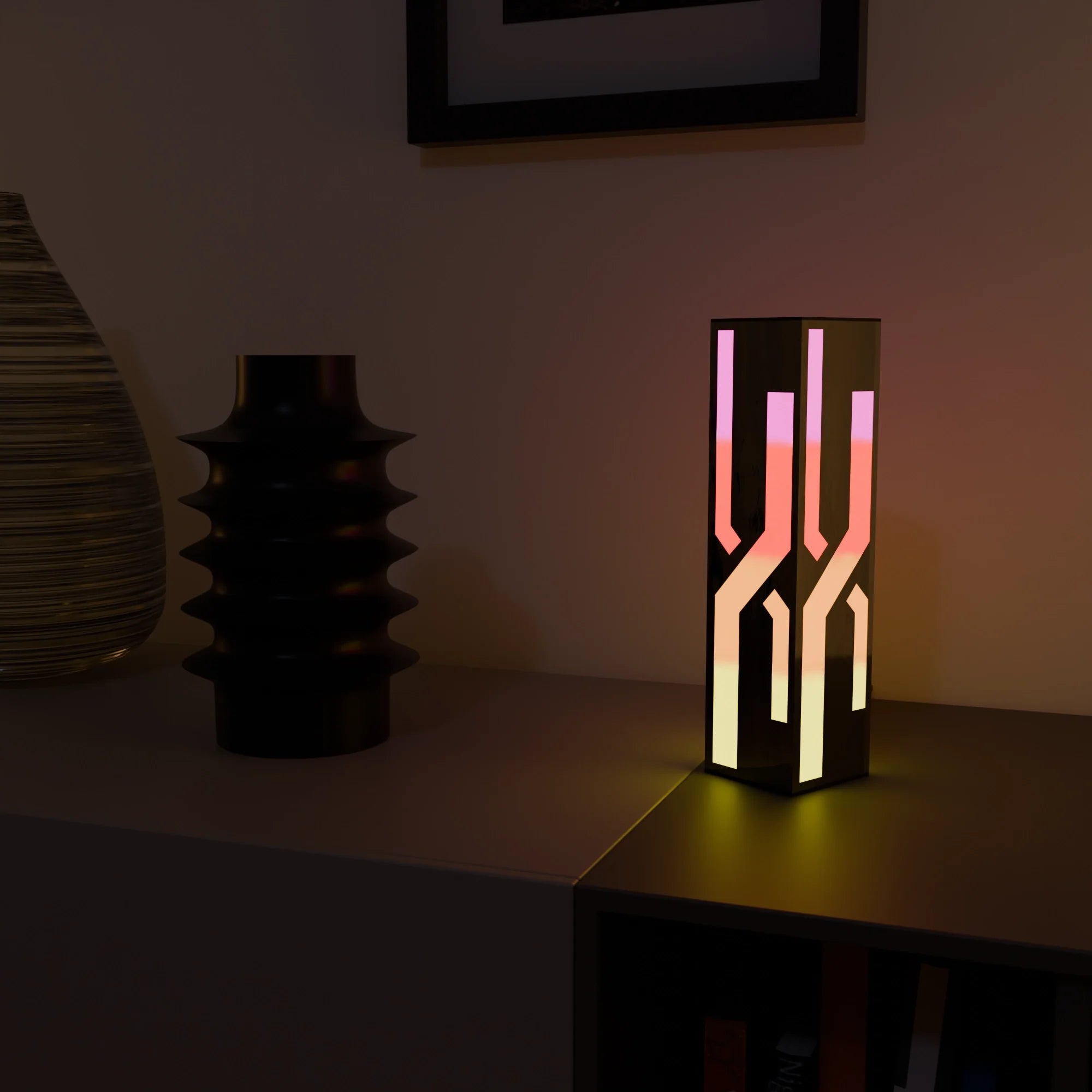 Contemporary White Smart Table Lamp with Touch Control for Home Office