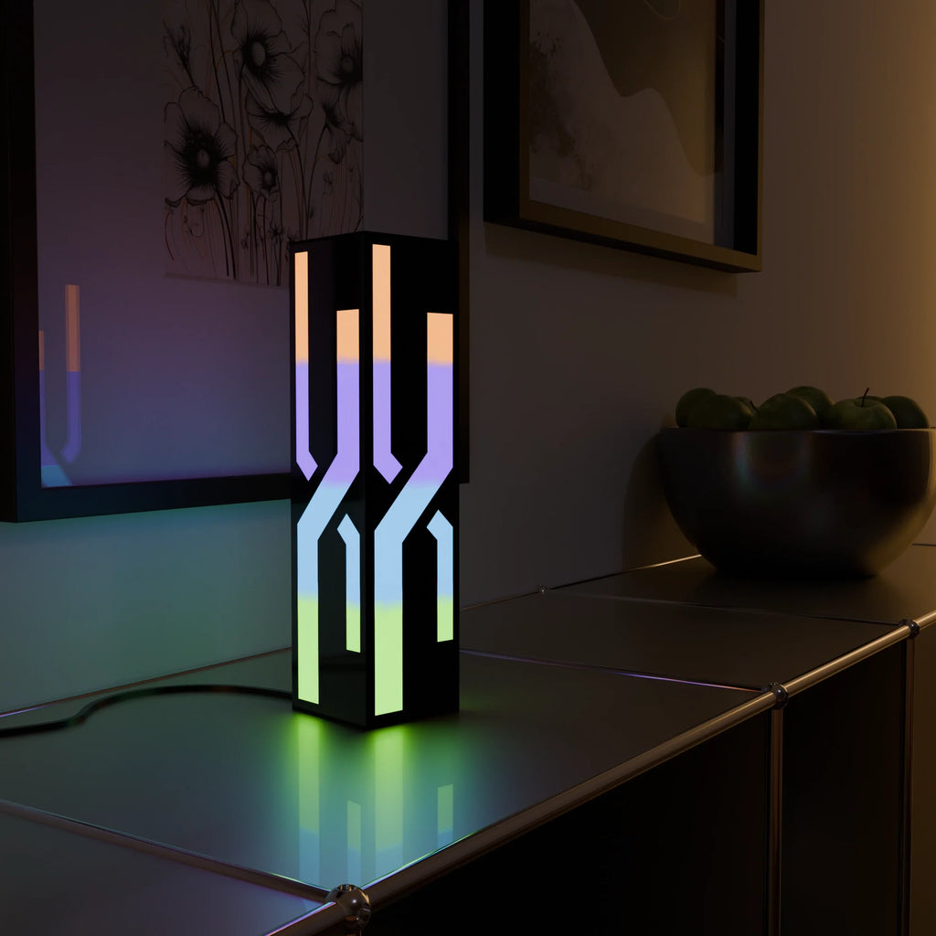 Sleek White Smart Table Lamp with Touch Control for Modern Home Office