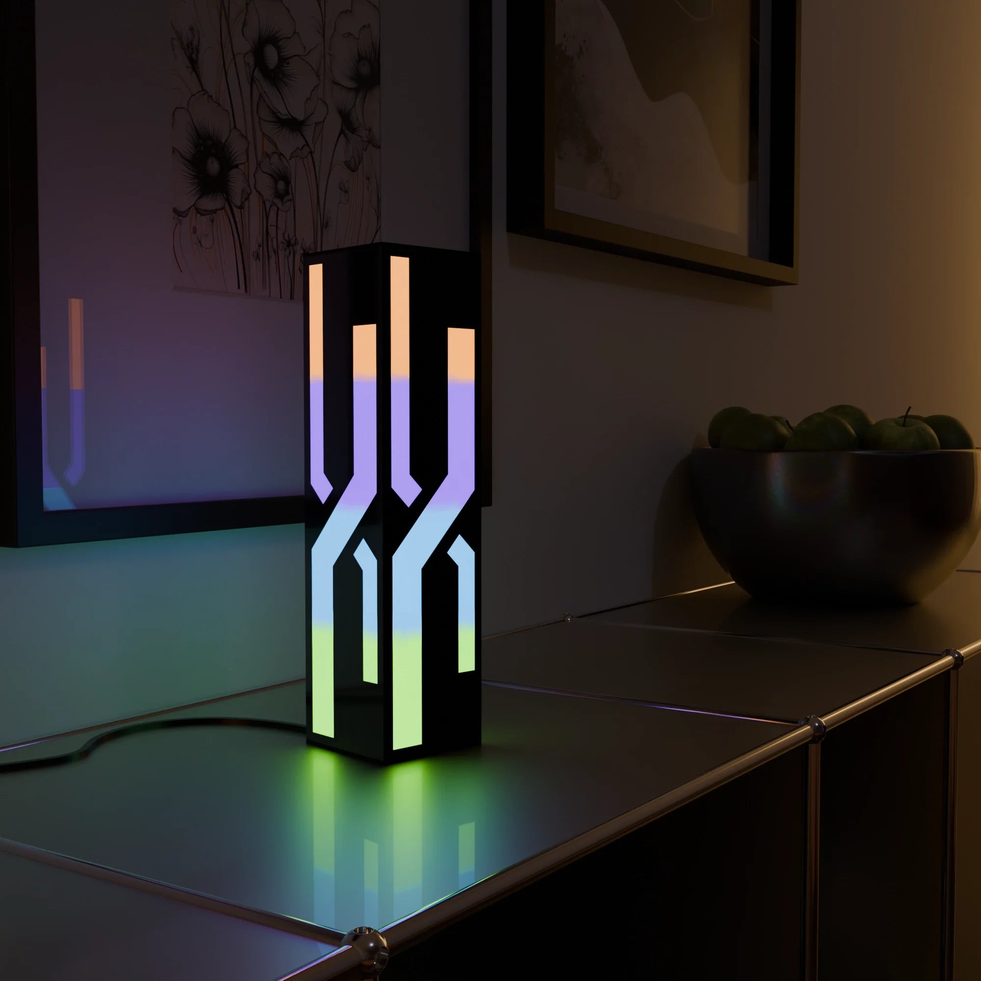 Sleek White Smart Table Lamp with Touch Control for Modern Home Office