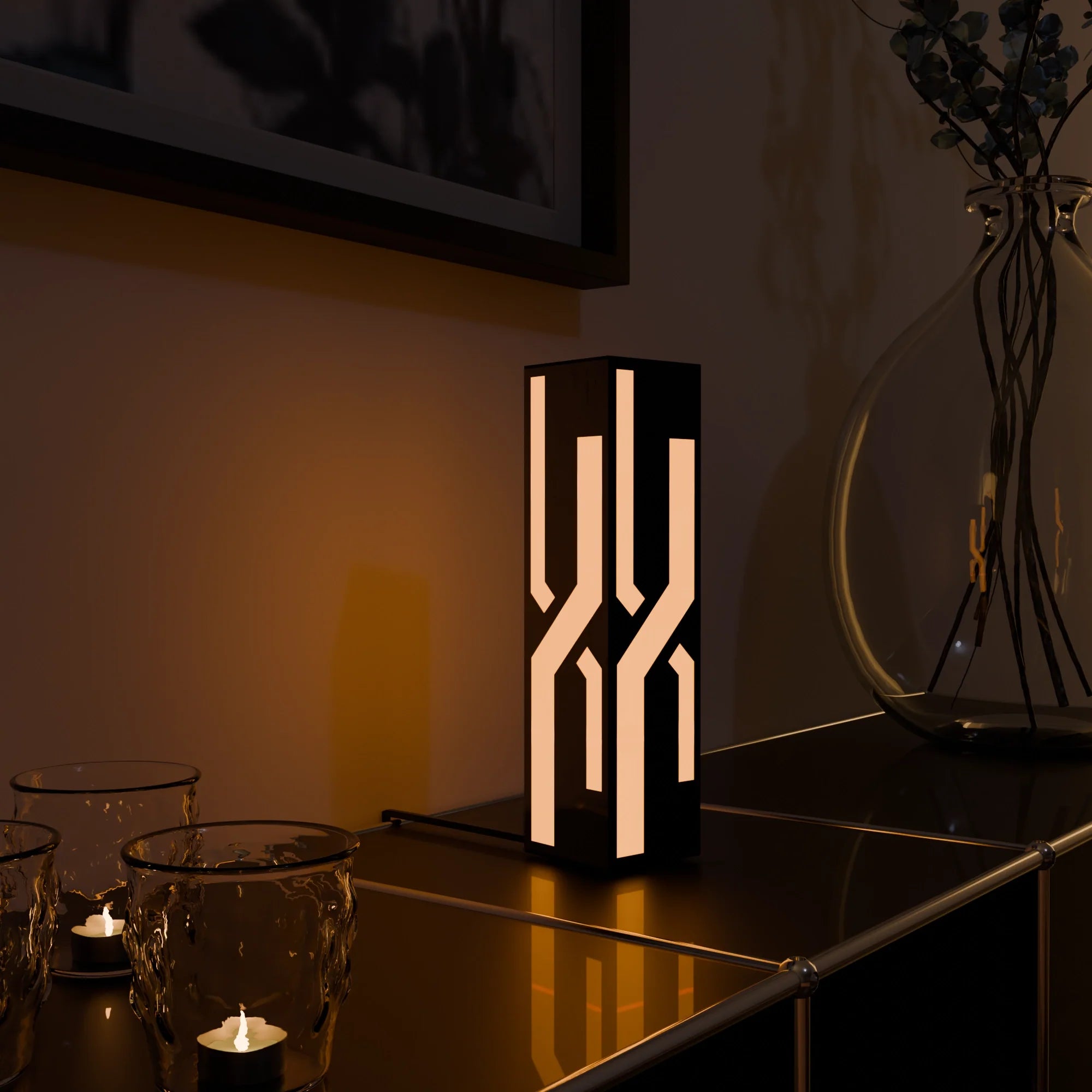 Sleek White Smart Table Lamp with Touch Control for Modern Home Office