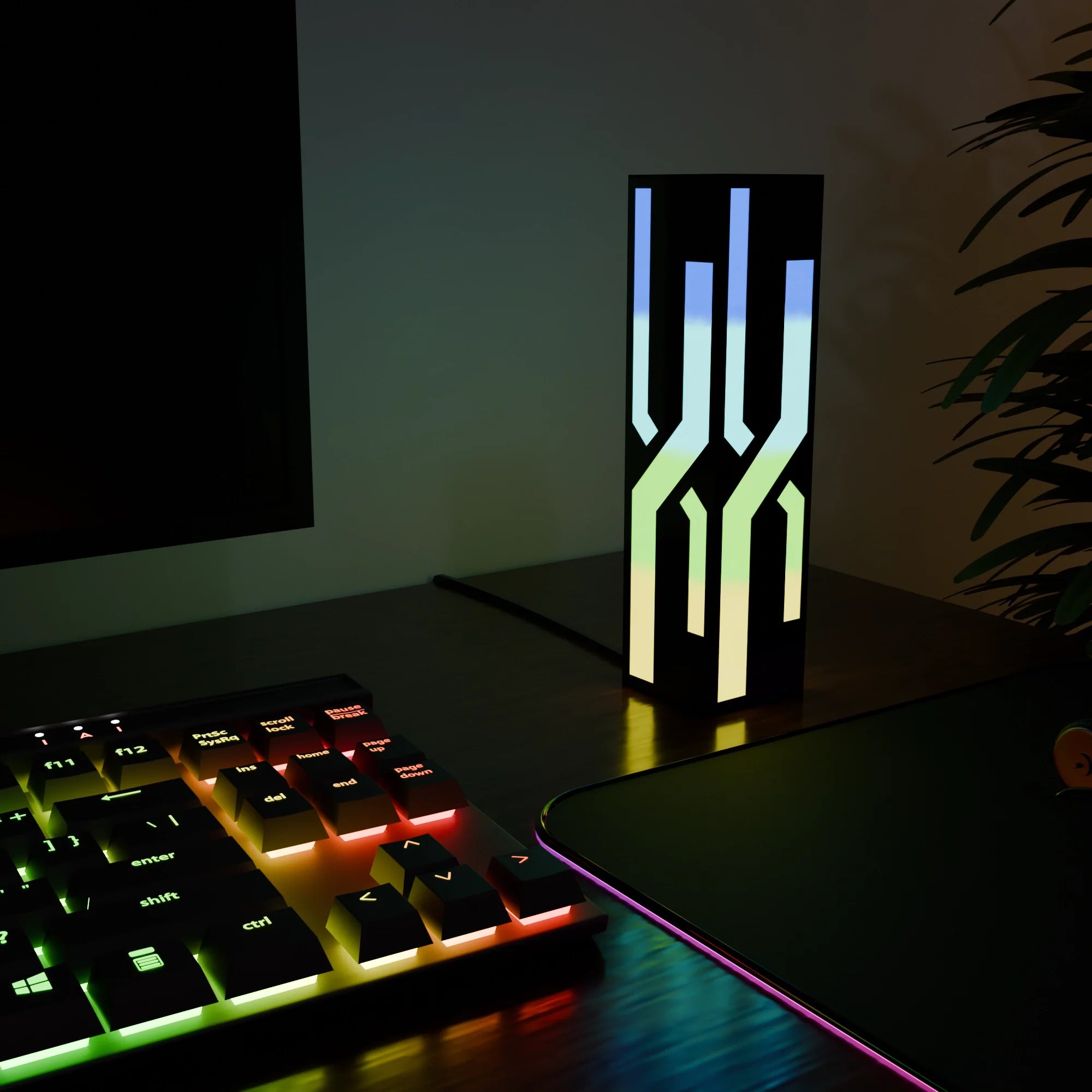 Sleek White Smart Table Lamp with Touch Control for Modern Home Office