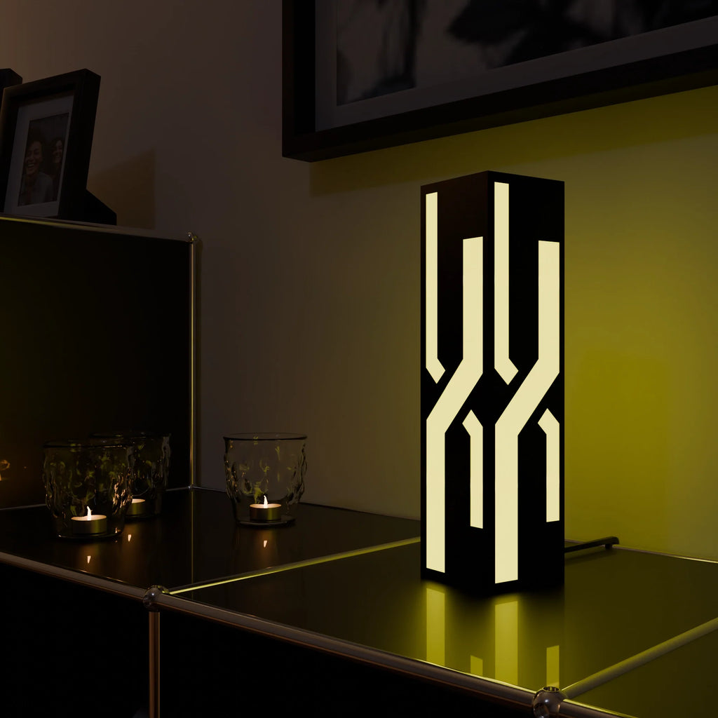 Sleek White Smart Table Lamp with Touch Control for Modern Home Office