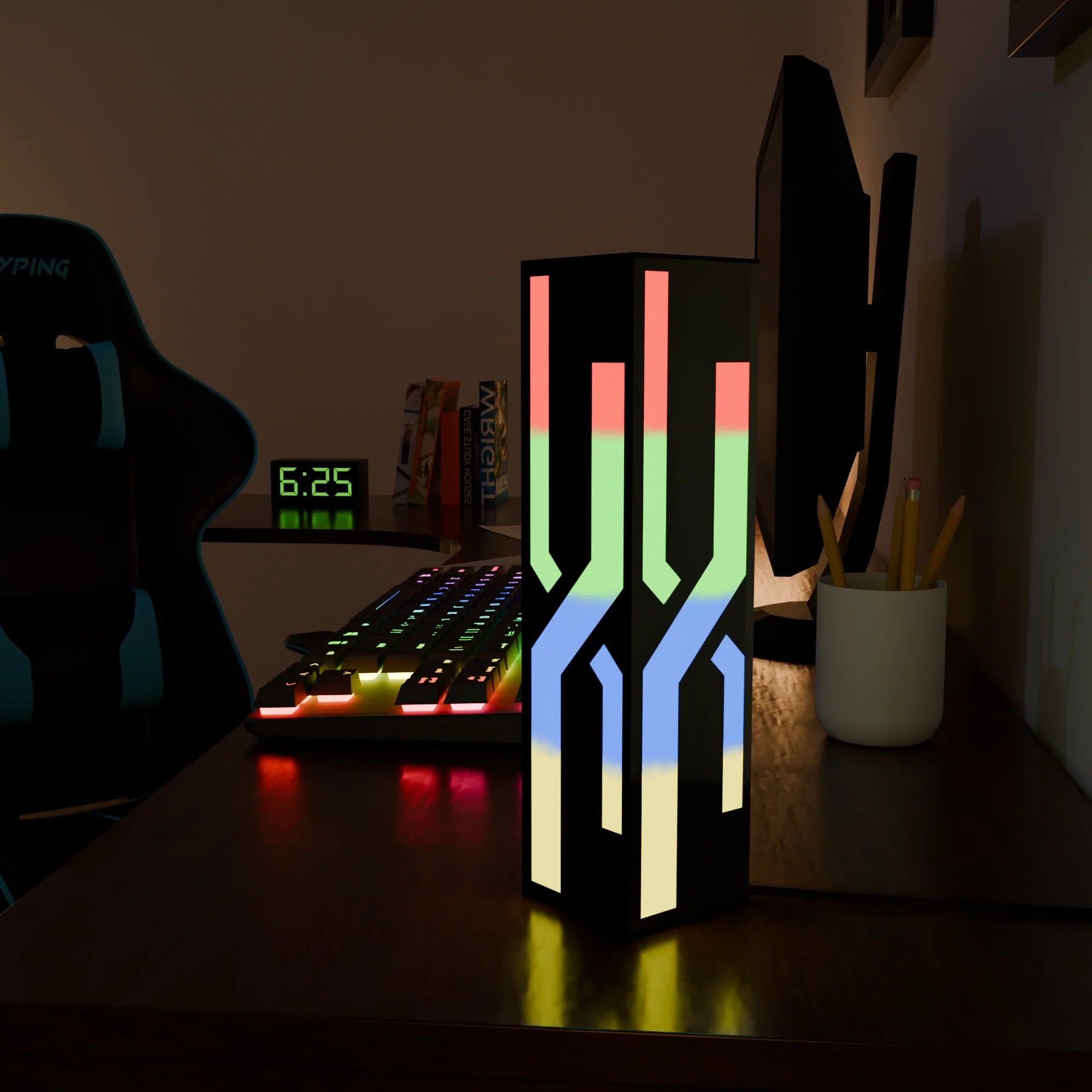 Contemporary White Smart Table Lamp with Touch Control for Home Office