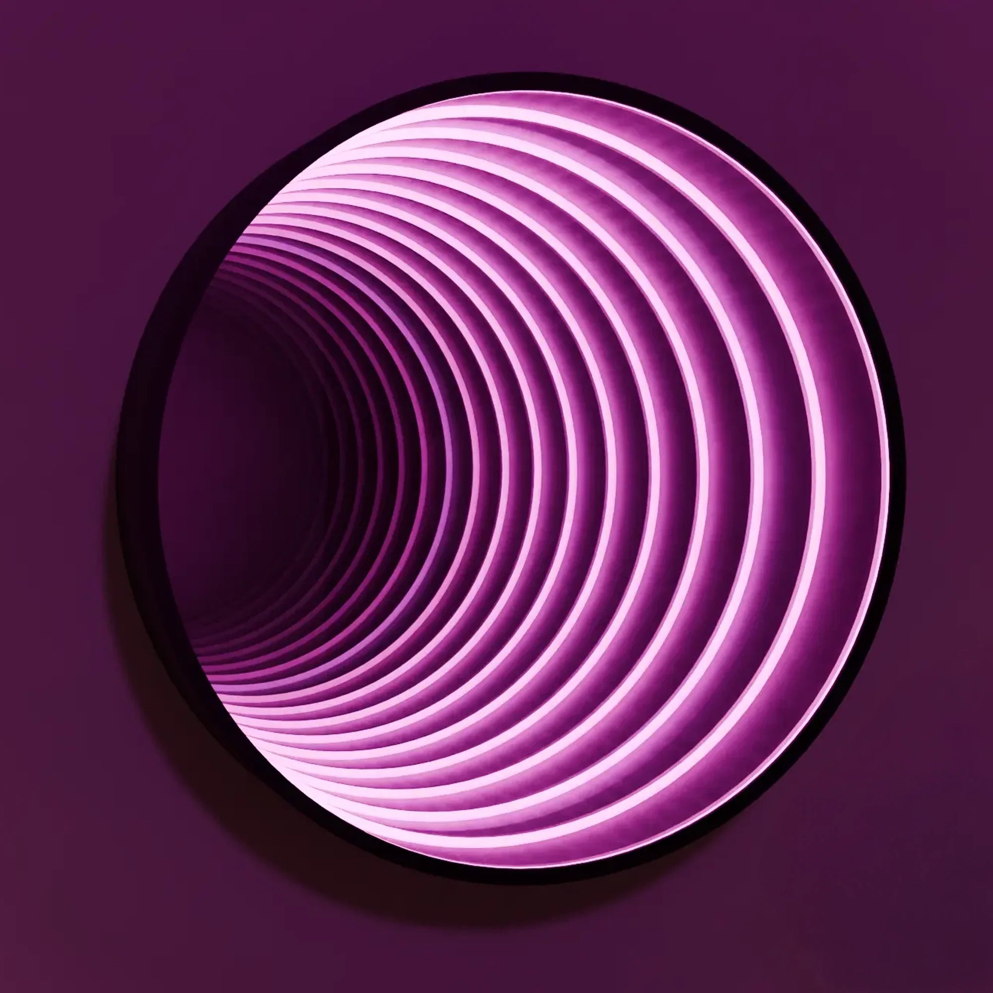 Stylish Infinity 360 LED Mirror with Silver Finish for Home Decor