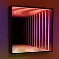 Modern Infinity QuadraMirror with Elegant Framed Design for Any Room