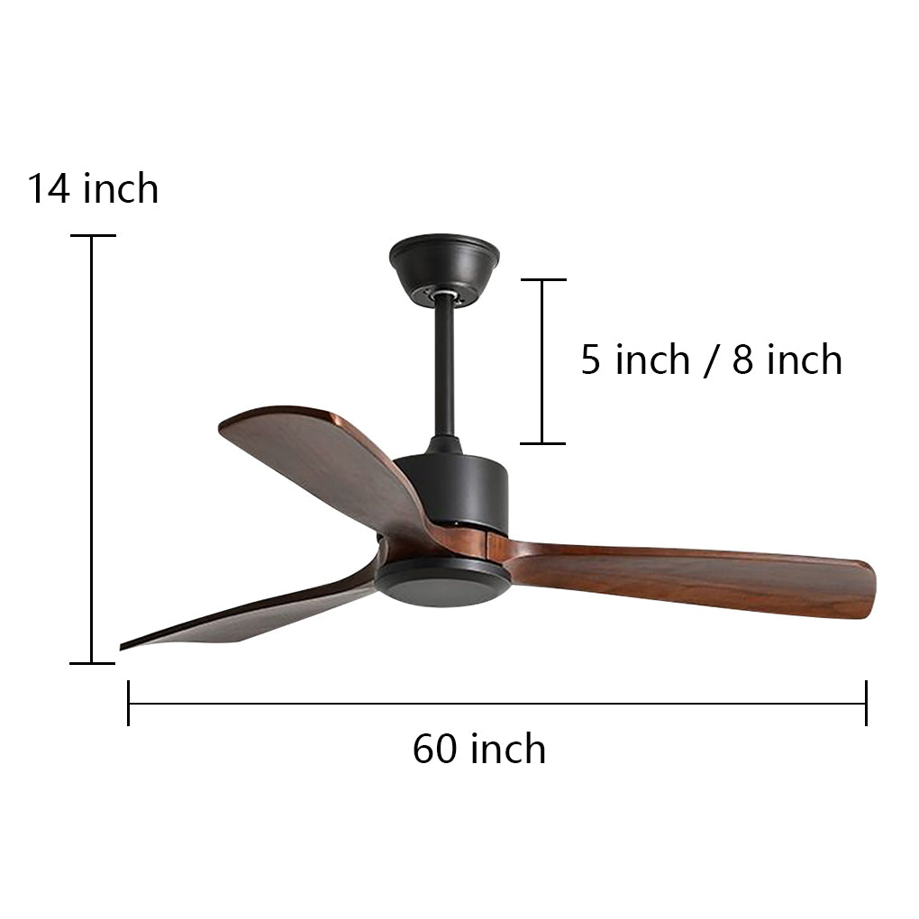 Modern White Remote Control Ceiling Fan with Adjustable Speed for Living Room