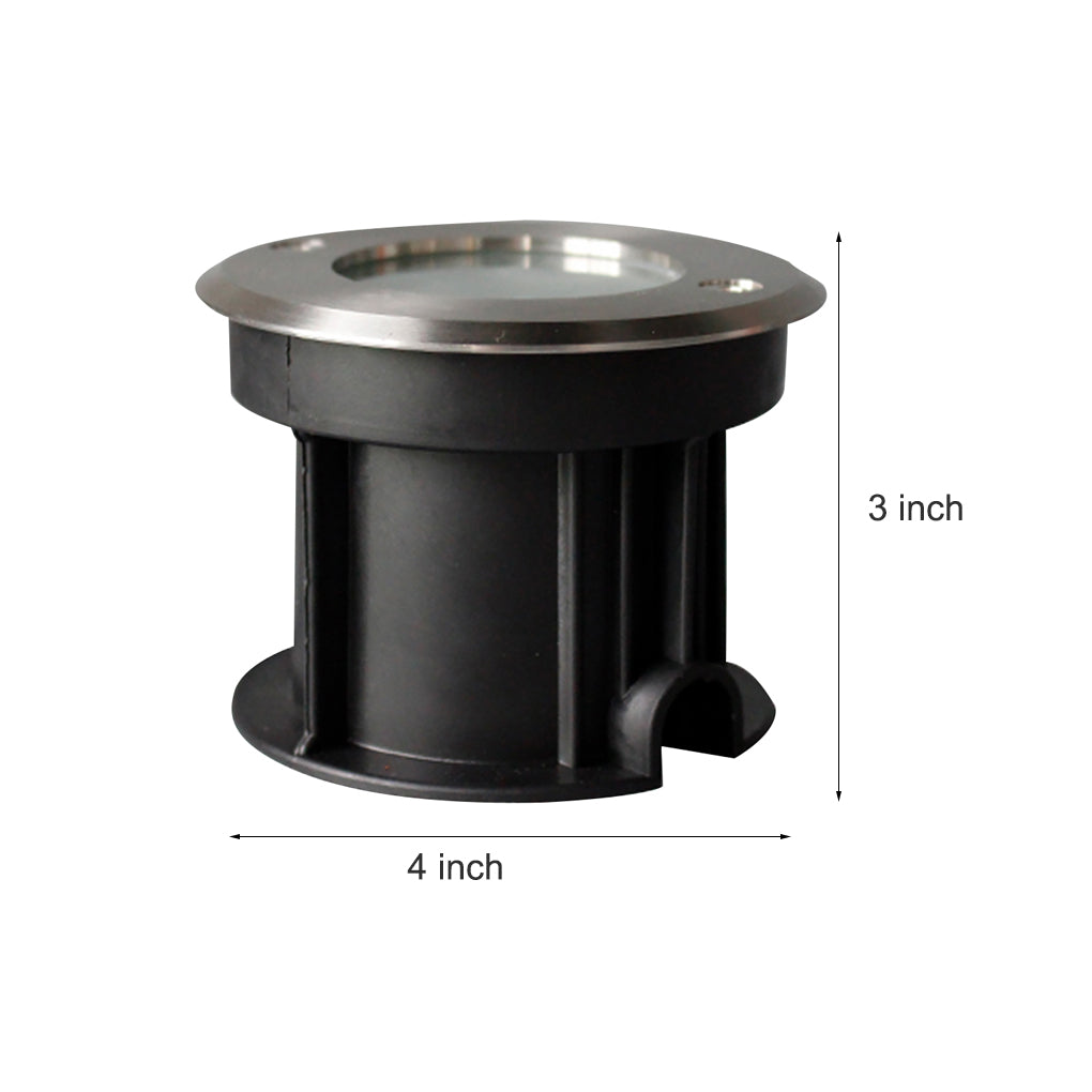 Waterproof Chrome Recessed LED Step Lights for Garden & Poolside Deck