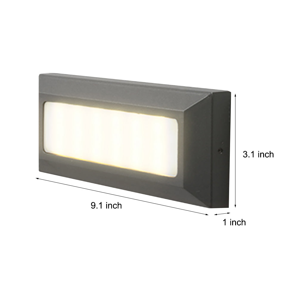 Sleek Waterproof 9W LED Stair Step Lights for Outdoor Deck & Pathway