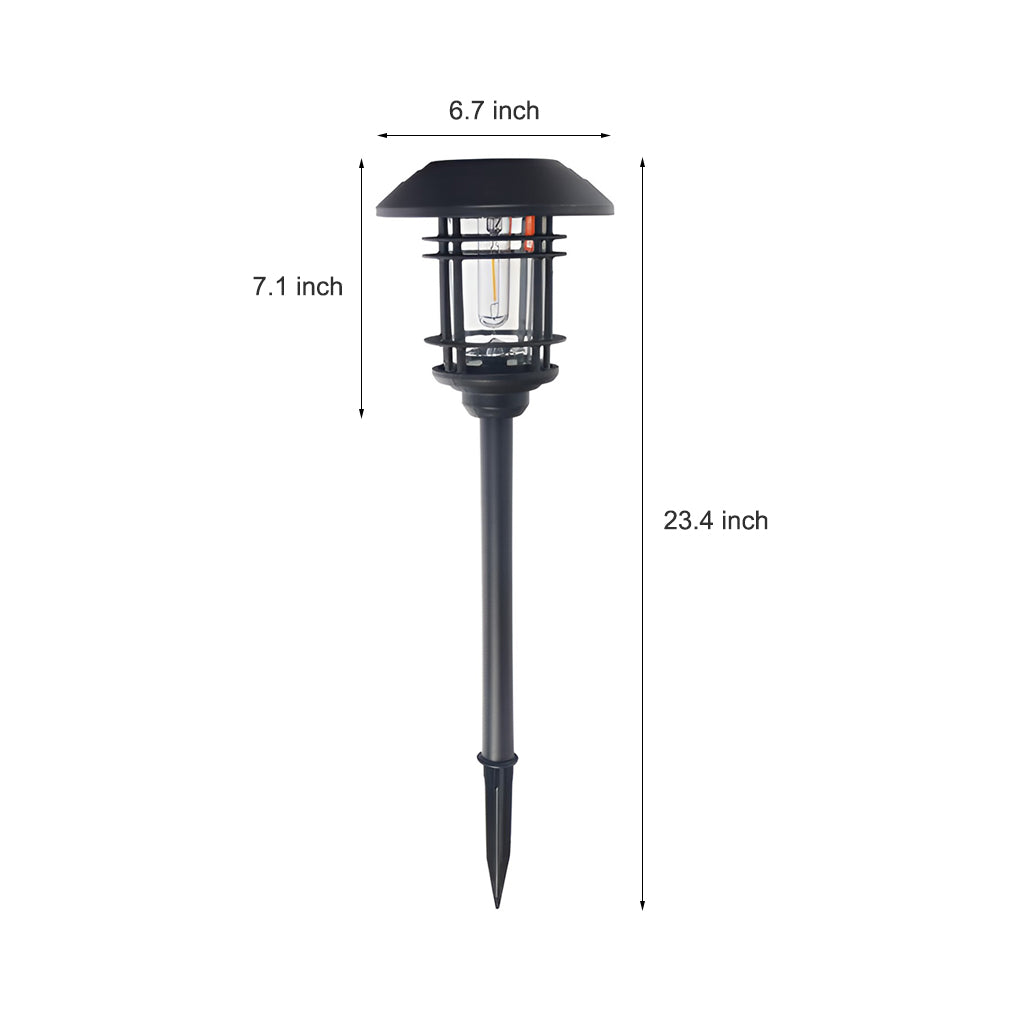 Stylish Stainless Steel & Glass Solar Outdoor Lantern Lights for Gardens