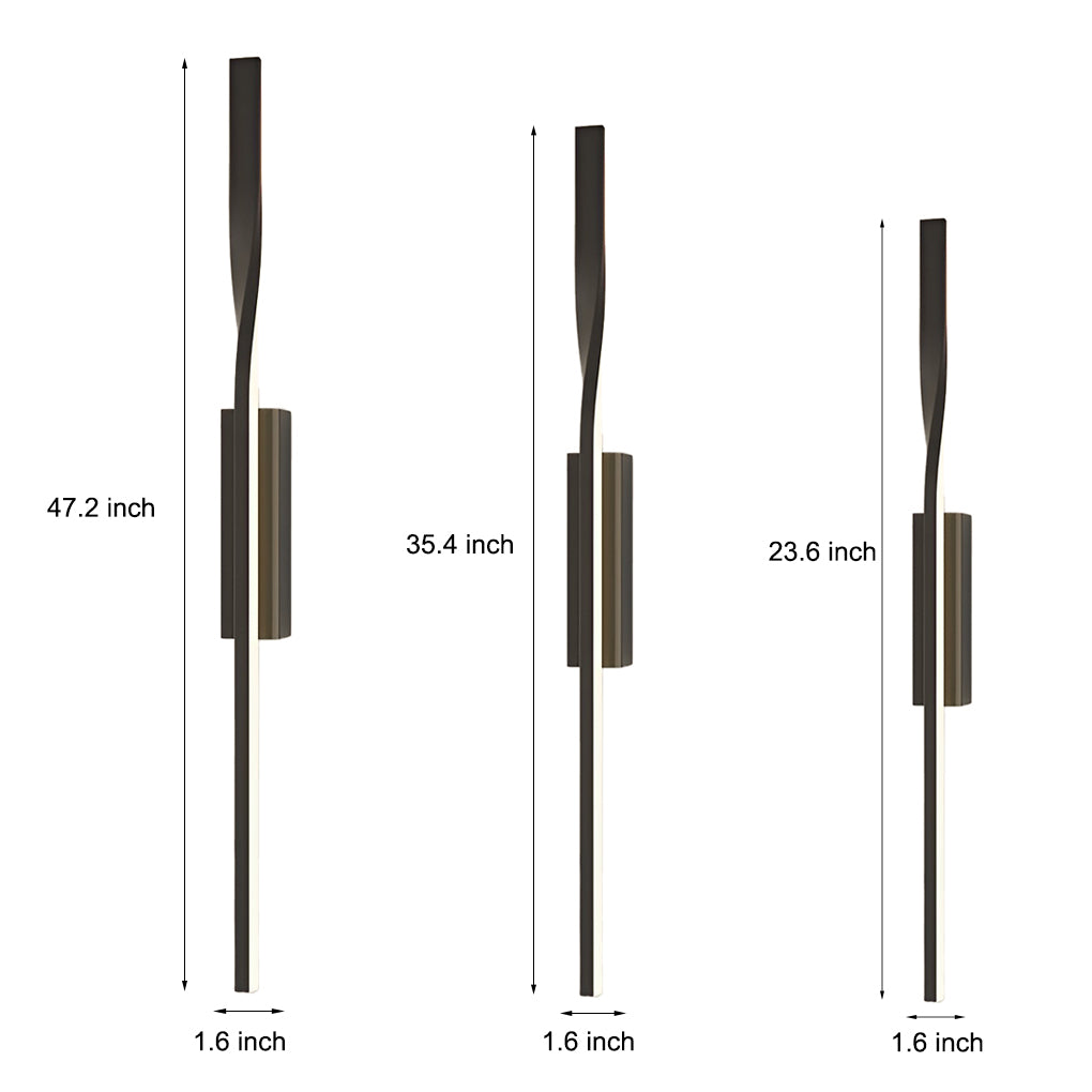 Sleek Black Linear LED Wall Sconce Light for Modern Home Decoration