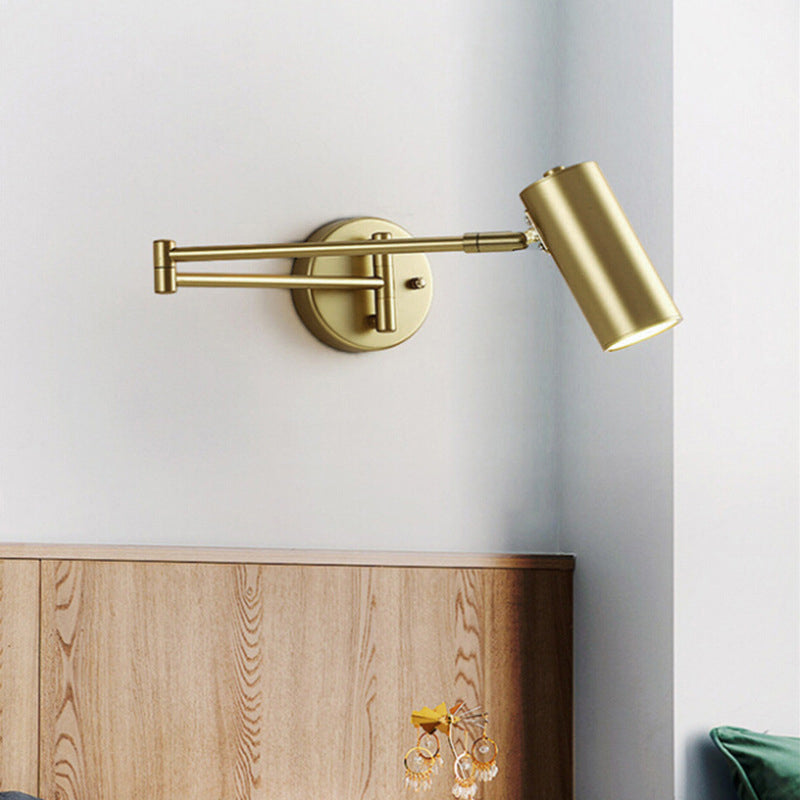 Nordic Minimalist Folding Telescopic Wall Sconce Lamp for Living Room