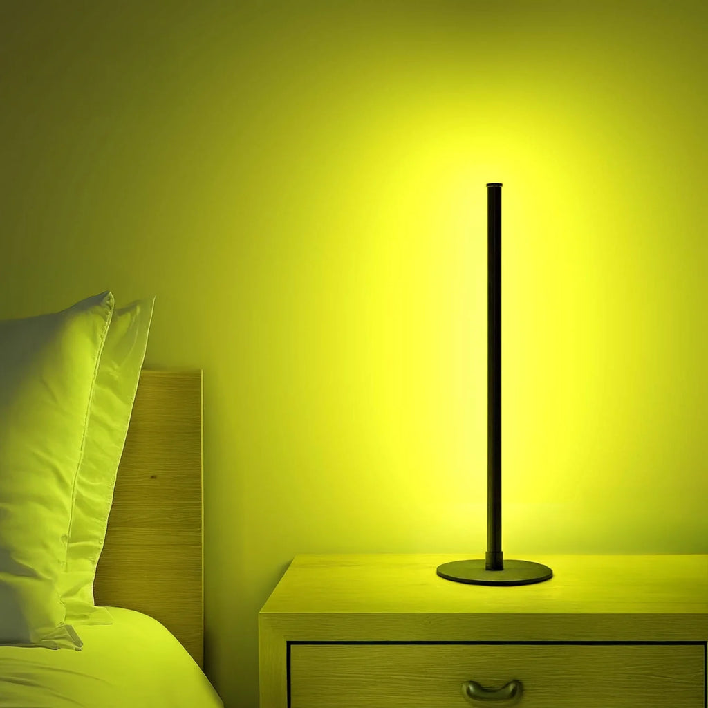 Elegant White Mini Nova Table Lamp for Bedside Nightstand Decor