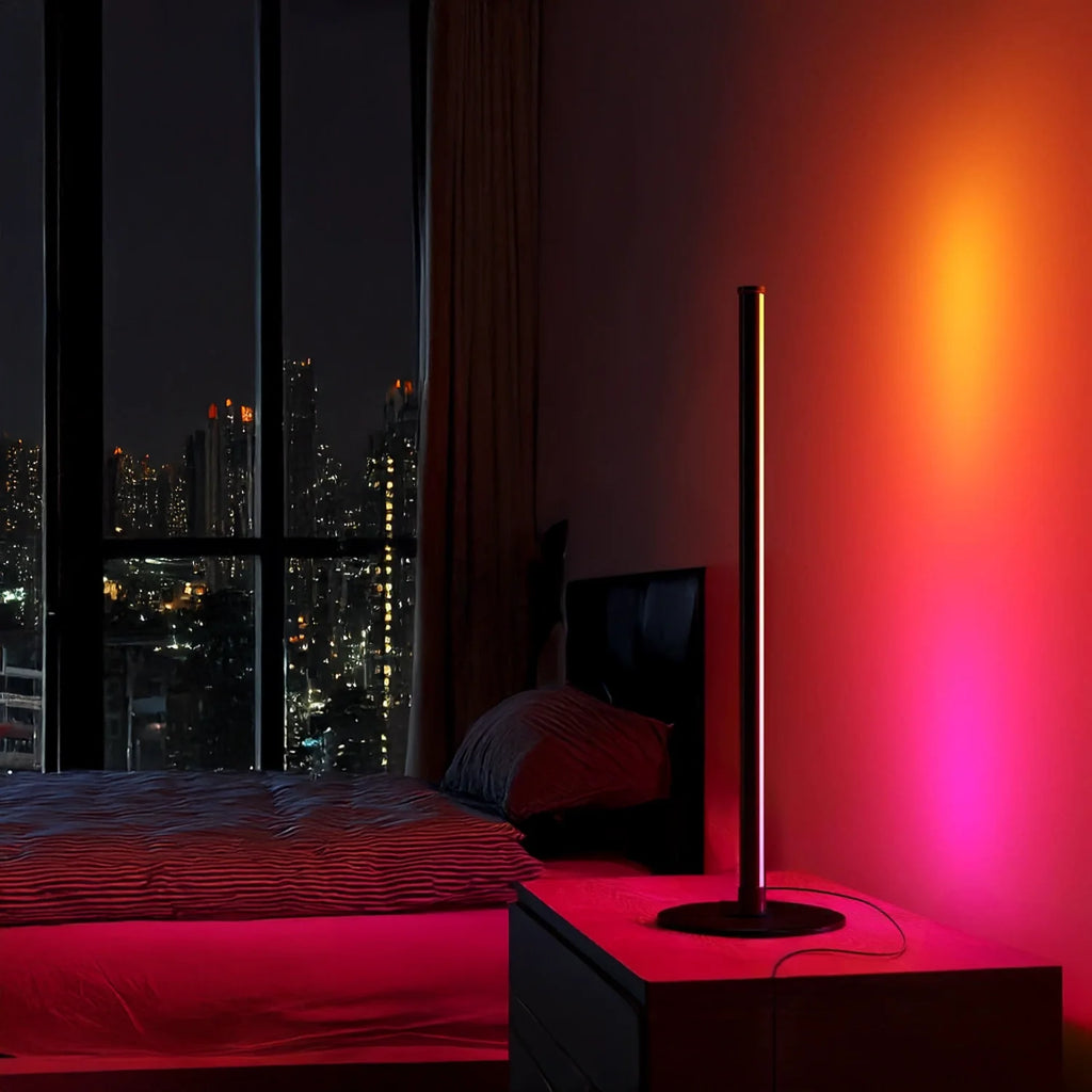 Elegant White Mini Nova Table Lamp for Bedside Nightstand Decor